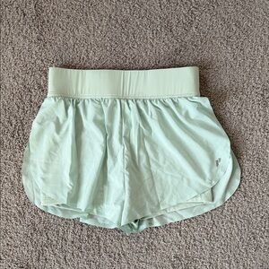 Women's Athletic Shorts in Light Green
